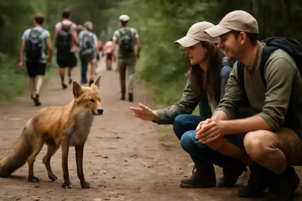 Quali sono i pericoli per la fauna sui sentieri affollati? Le azioni che permettono incontri rispettosi