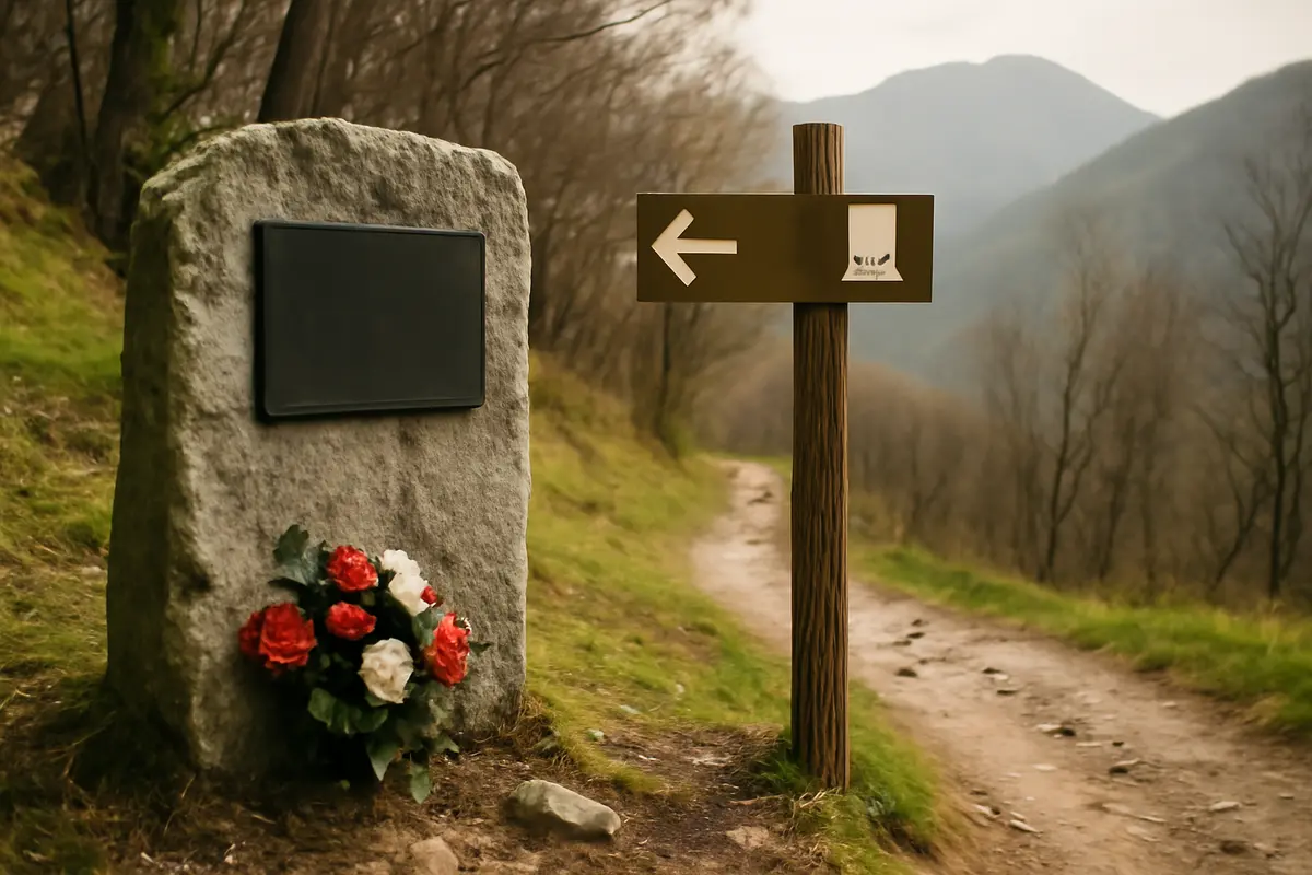 Luoghi di memoria sulla via dei partigiani in Val Pellice: segnaletica poco nota che guida la visita